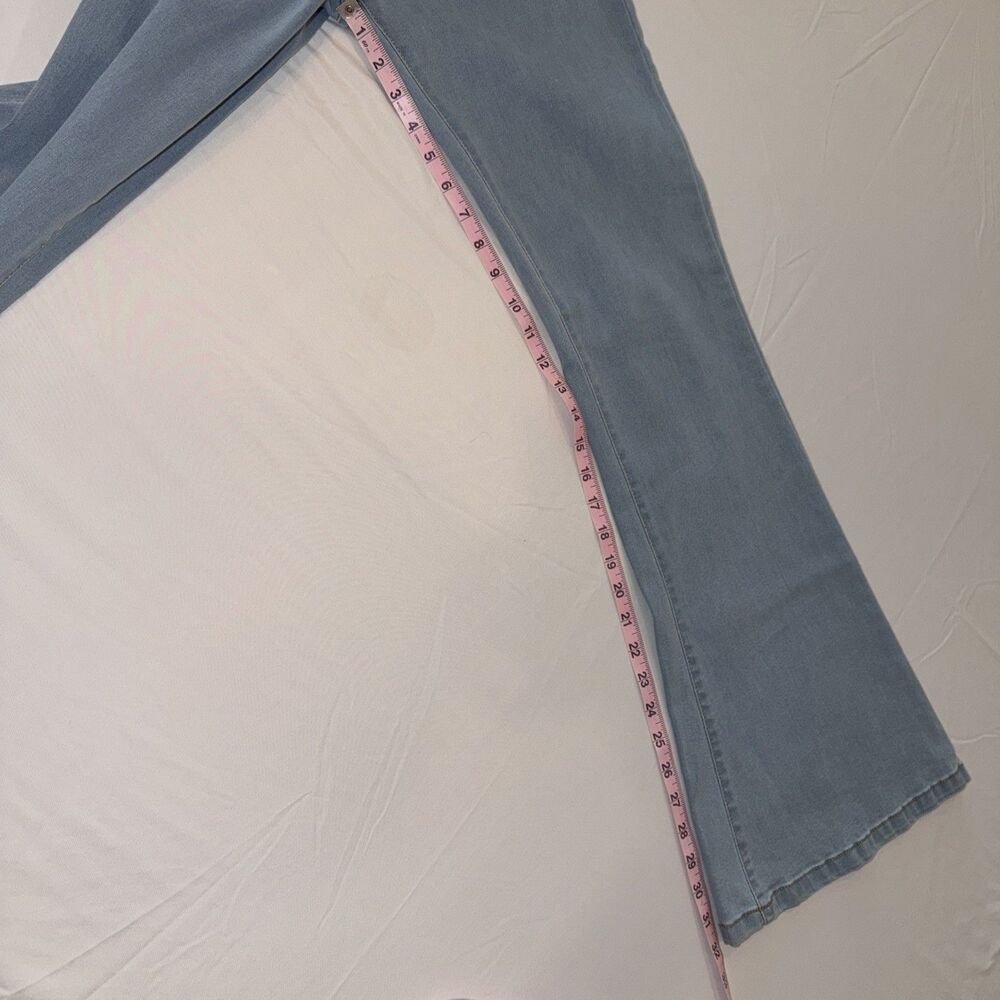 Madcap England Womens Sz 28 Flared Jeans Light Blue Denim Boho Retro Festival - Picture 6 of 10